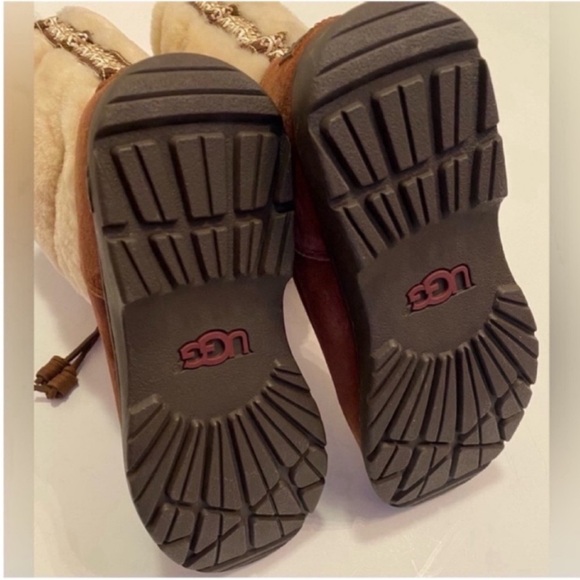 UGG Australia Women’s Boots Winter Snow Maxie Suede Fur Brown Boots size 6 - Picture 11 of 11